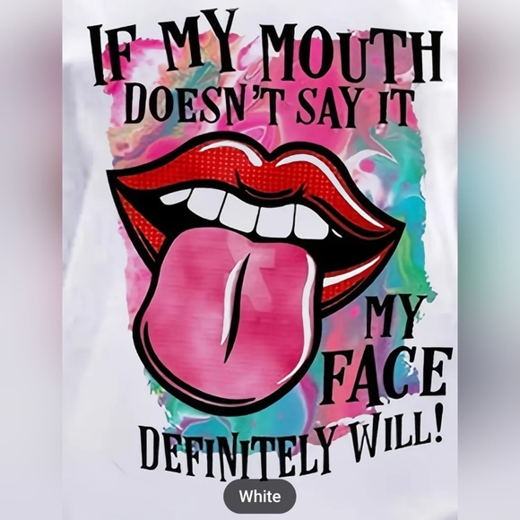 Lips Print Mini Tee Dress - Picture 4 of 4